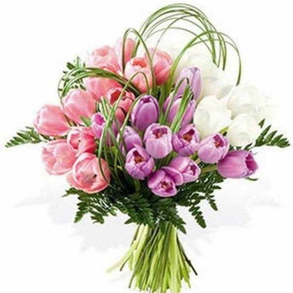 красивые букеты тюльпанов