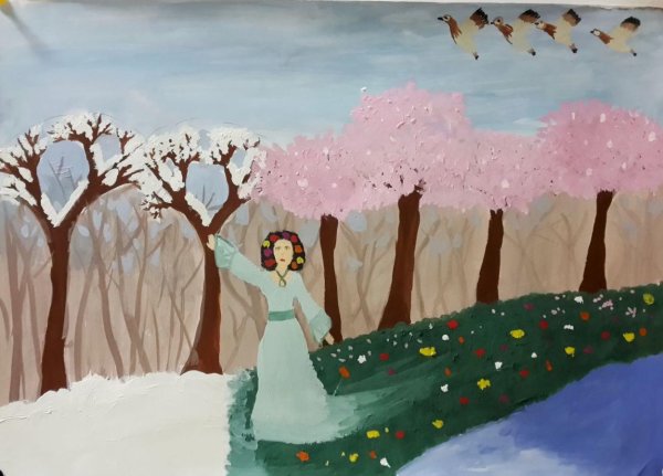 рисунки весна