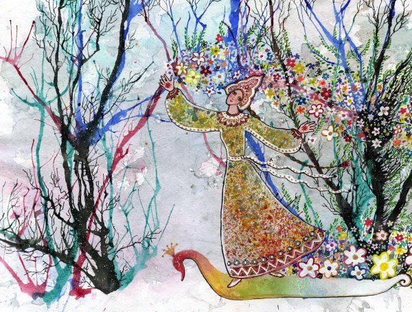 образ весны рисунок