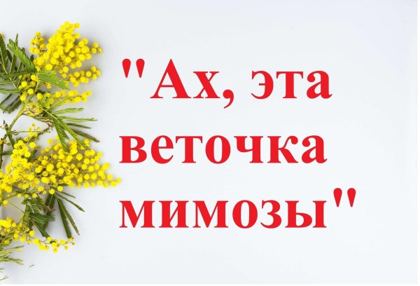 веточка мимозы