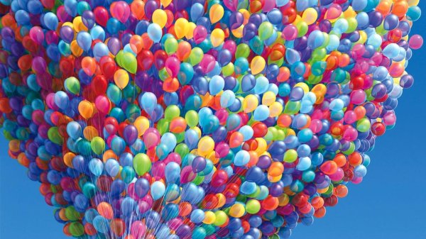 куча воздушных шариков