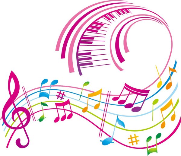 веселые нотки без фона