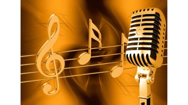 золотой микрофон