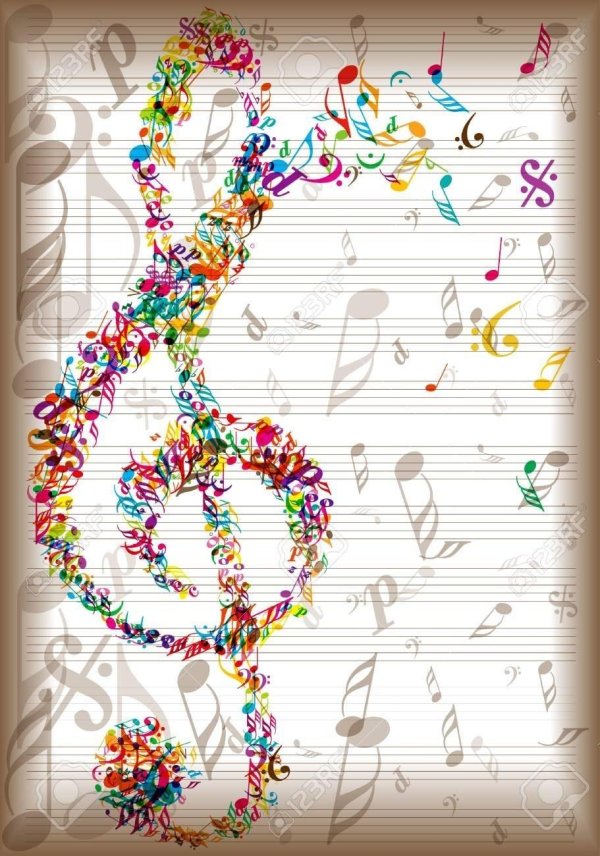 рамка с нотами