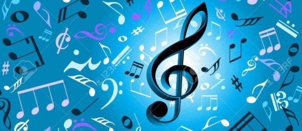 фон с нотками