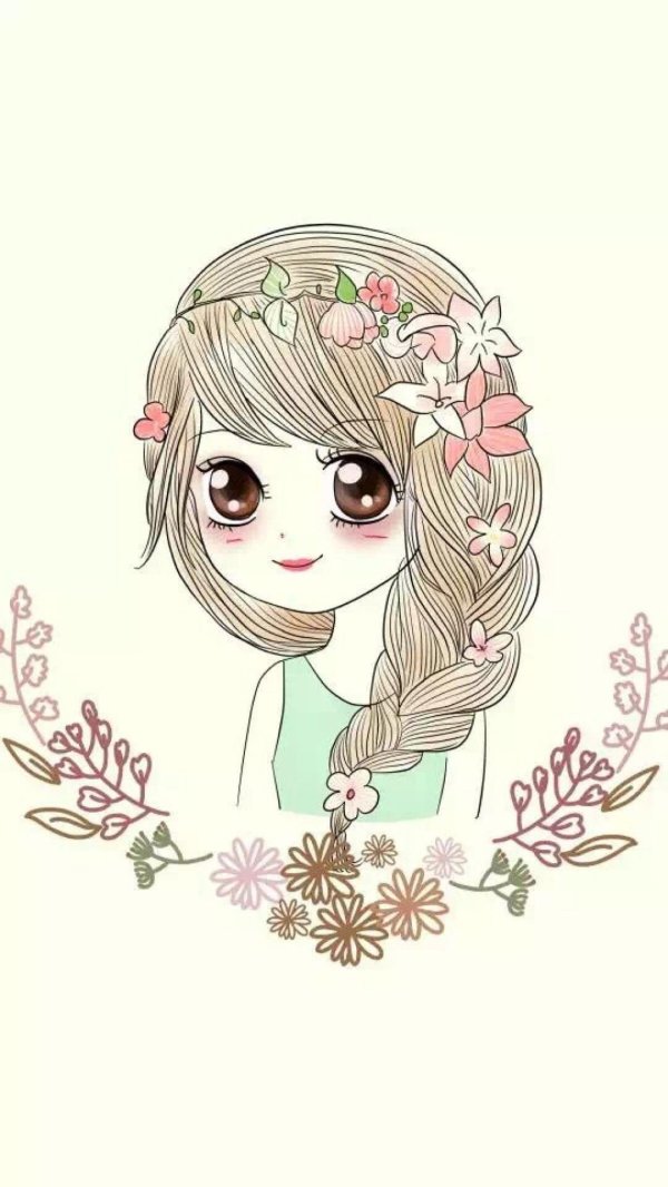 рисунки милых девочек