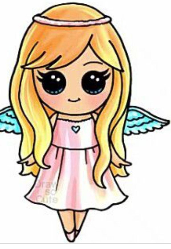 девочка рисунок для срисовки