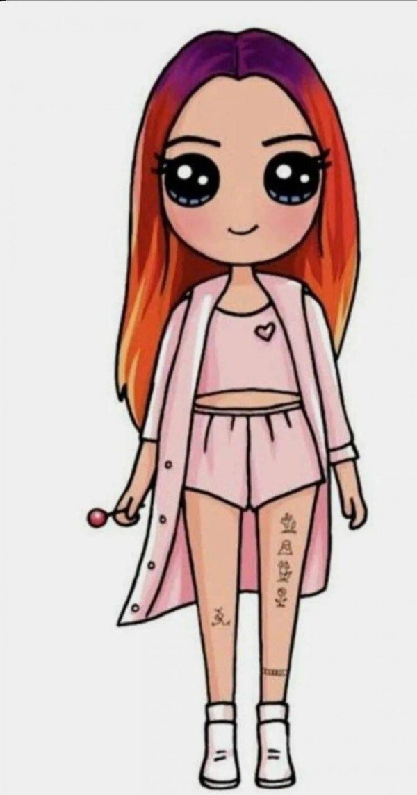 рисунки девочек для срисовки