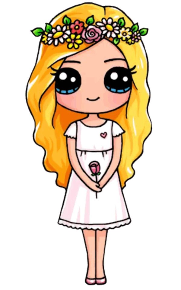 кавай девочки для срисовки