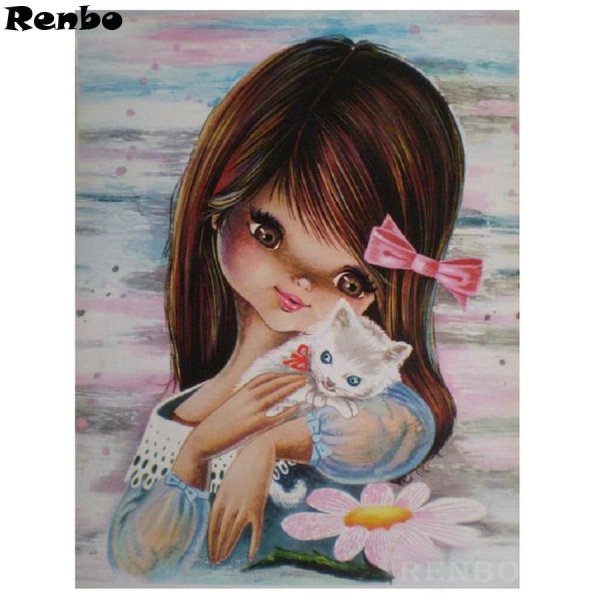 открытка с девочкой