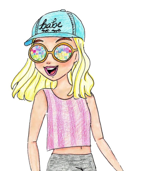 мультяшные девочки для срисовки