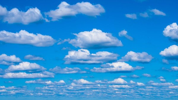 голубое небо картина