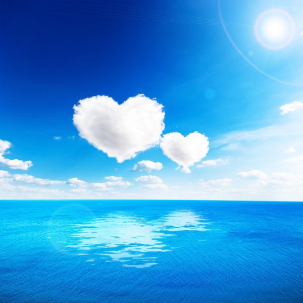 сердце из облаков