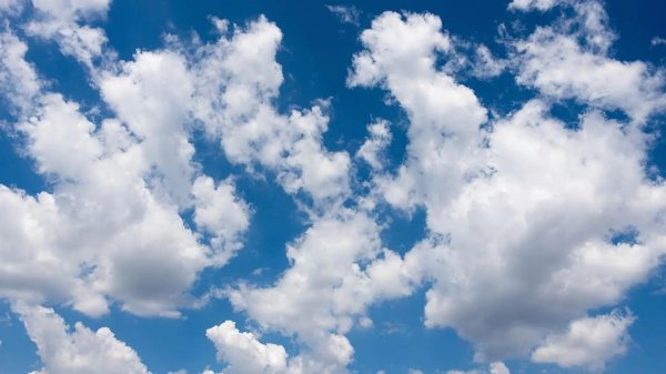 голубое небо