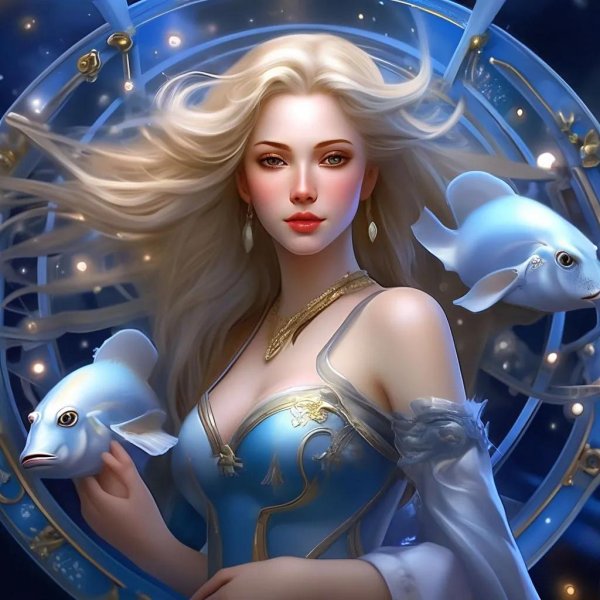 девушка рыба