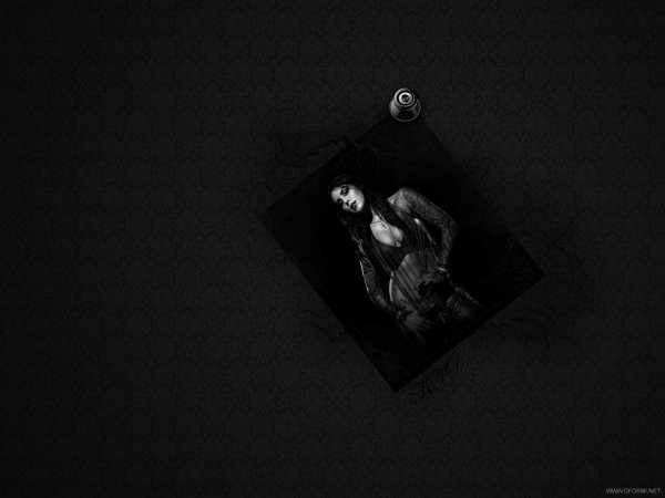 девушка готика