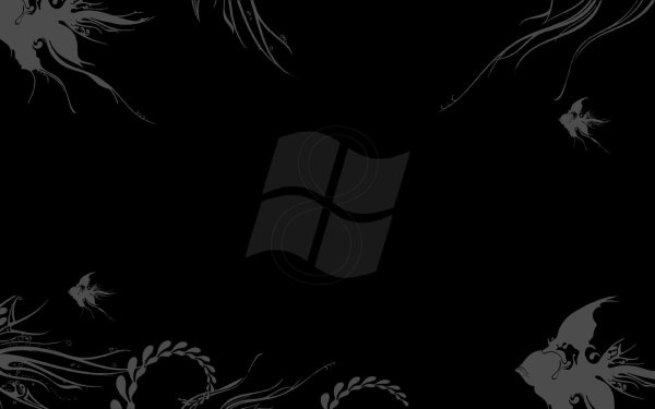 черный обой