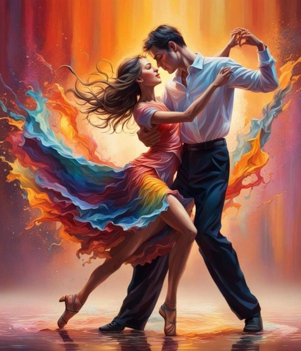 танец рисунок