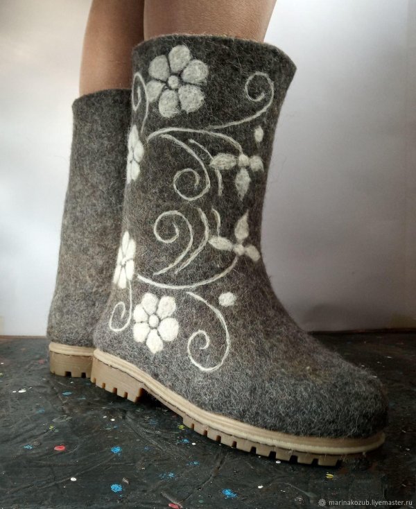 сапоги войлочные женские