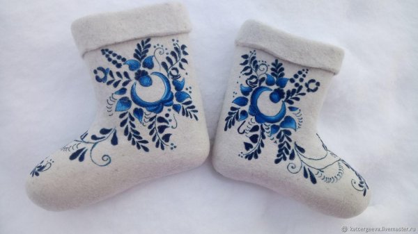 роспись под гжель