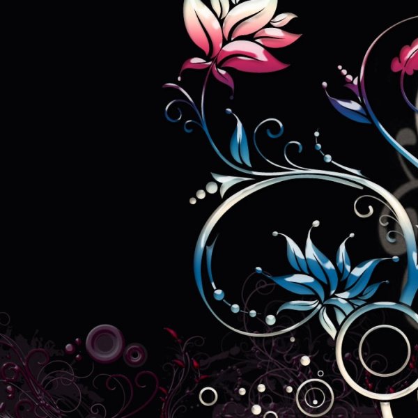 темный фон с узорами