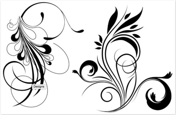 красивая завитушка