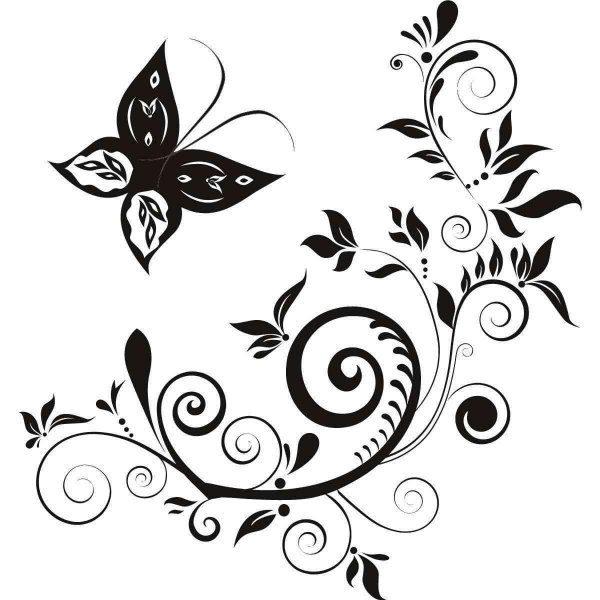 наклейка бабочка