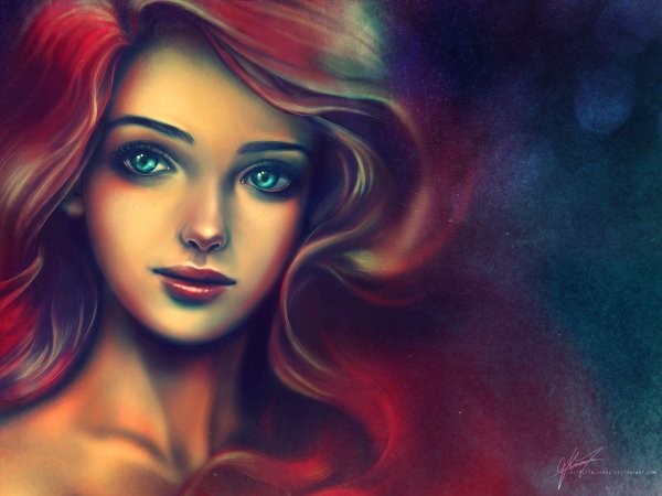 красивые арты девушек