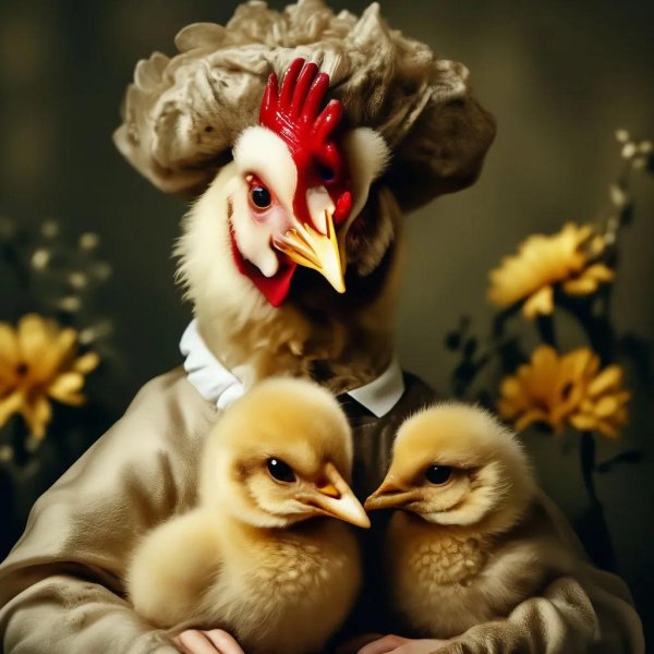 голова петуха