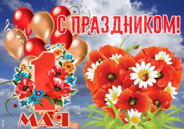 праздником весны и труда открытки