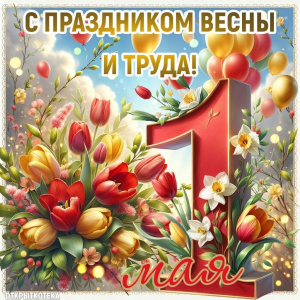 праздником весны и труда открытки