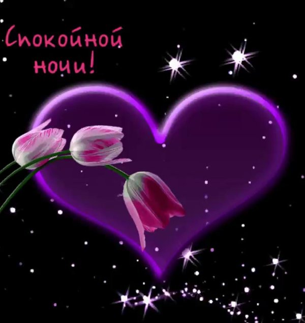 спокойной ночи открытка