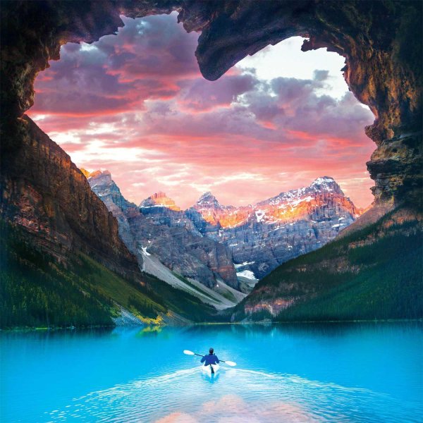 озеро морейн канада