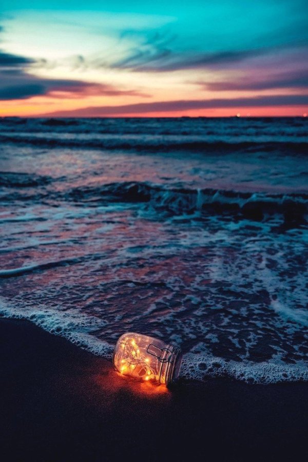 ночной пляж