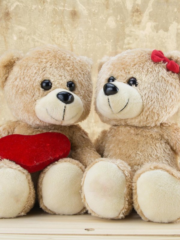 влюбленные мишки