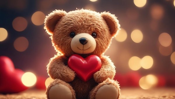 медведь с сердцем