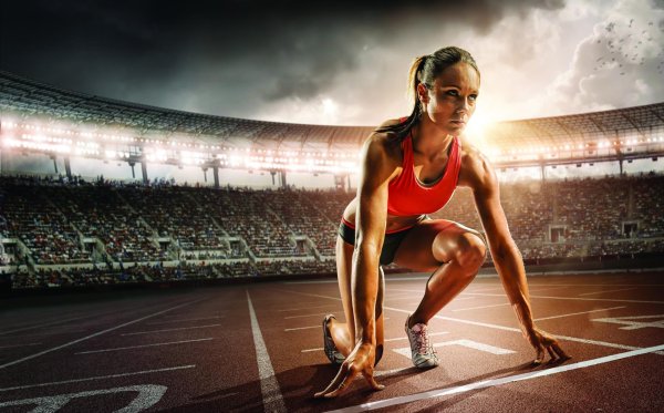 спортсмен на старте