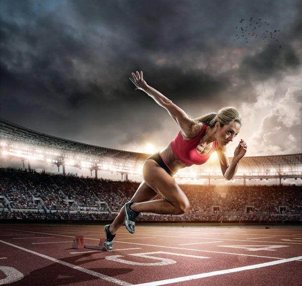 спортсмен на старте