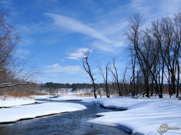 река сакмара зимой