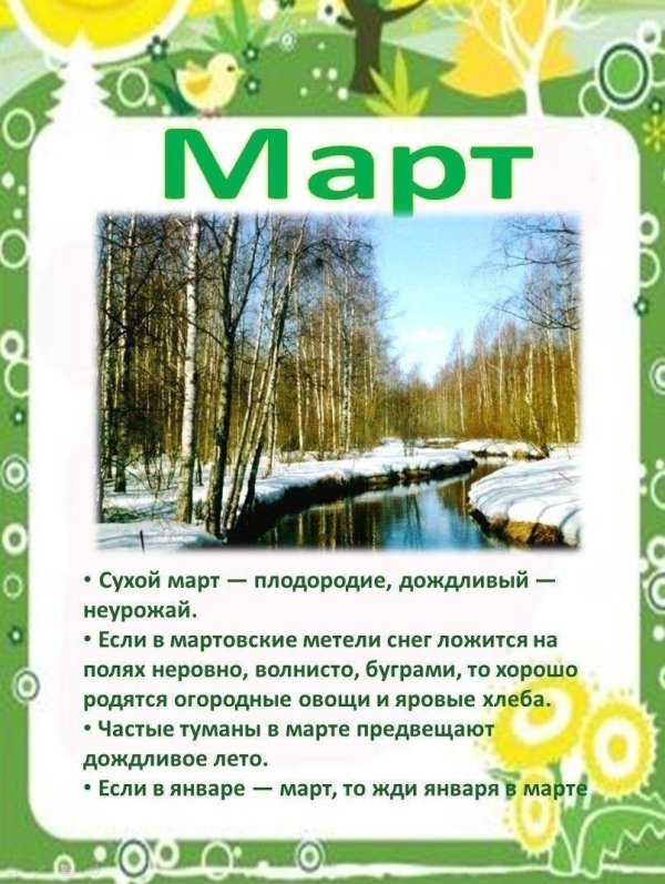 месяца весны