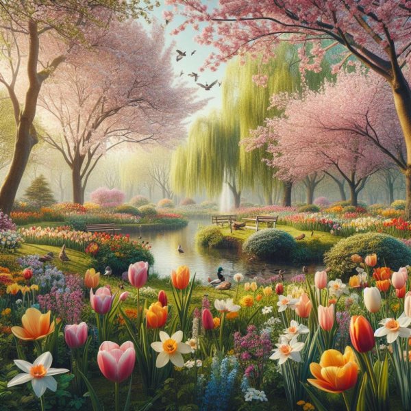 пейзаж сада