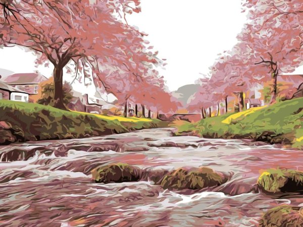 картина сакура