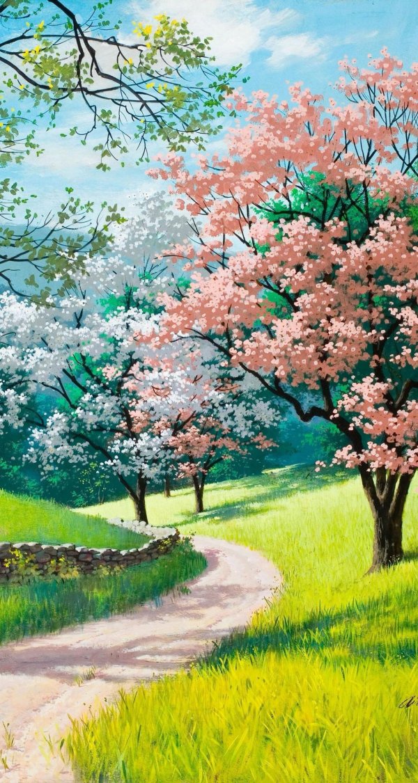 весняний пейзаж