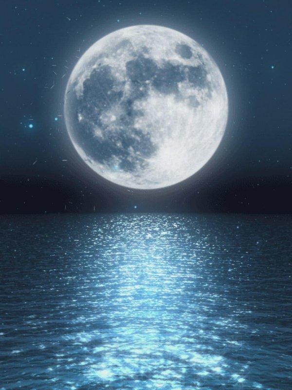 отражение луны