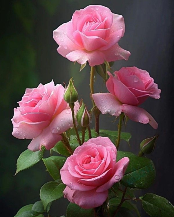 роза открытка