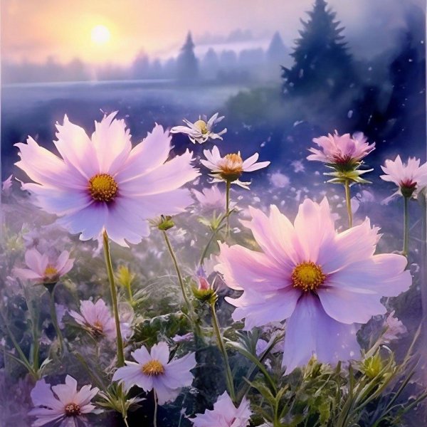 цветок космеи