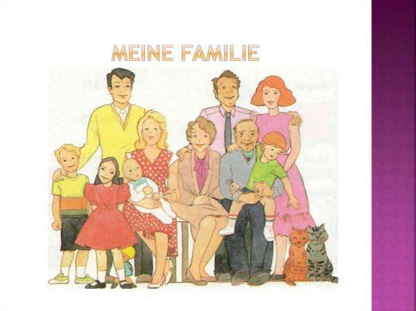 немецкий язык meine familie