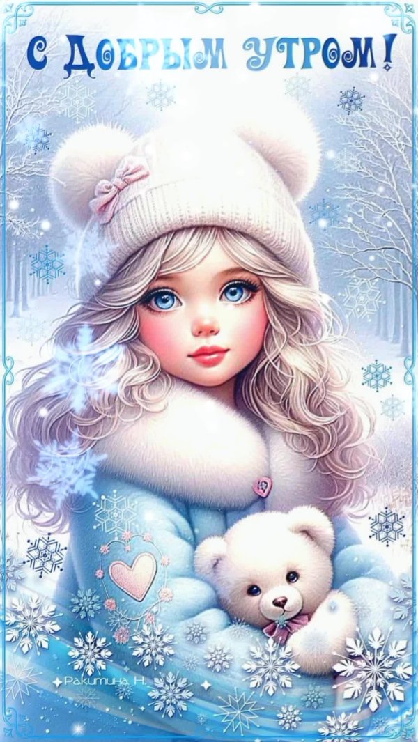 открытка с добрым утром зимняя красивая