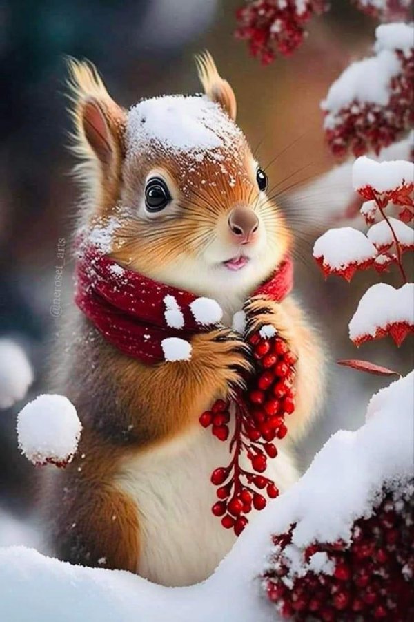 белочка новогодняя