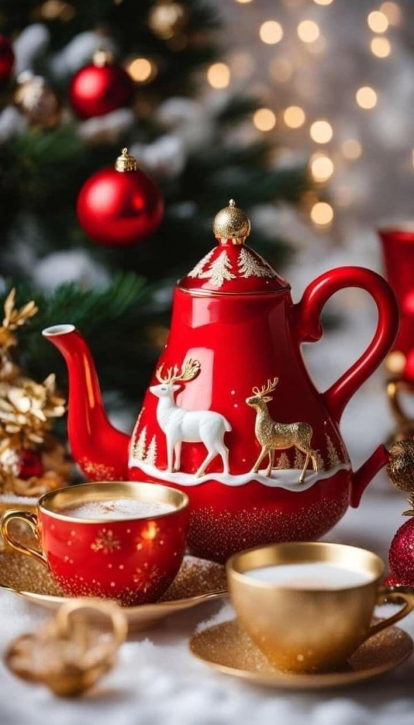 чашка новогодняя